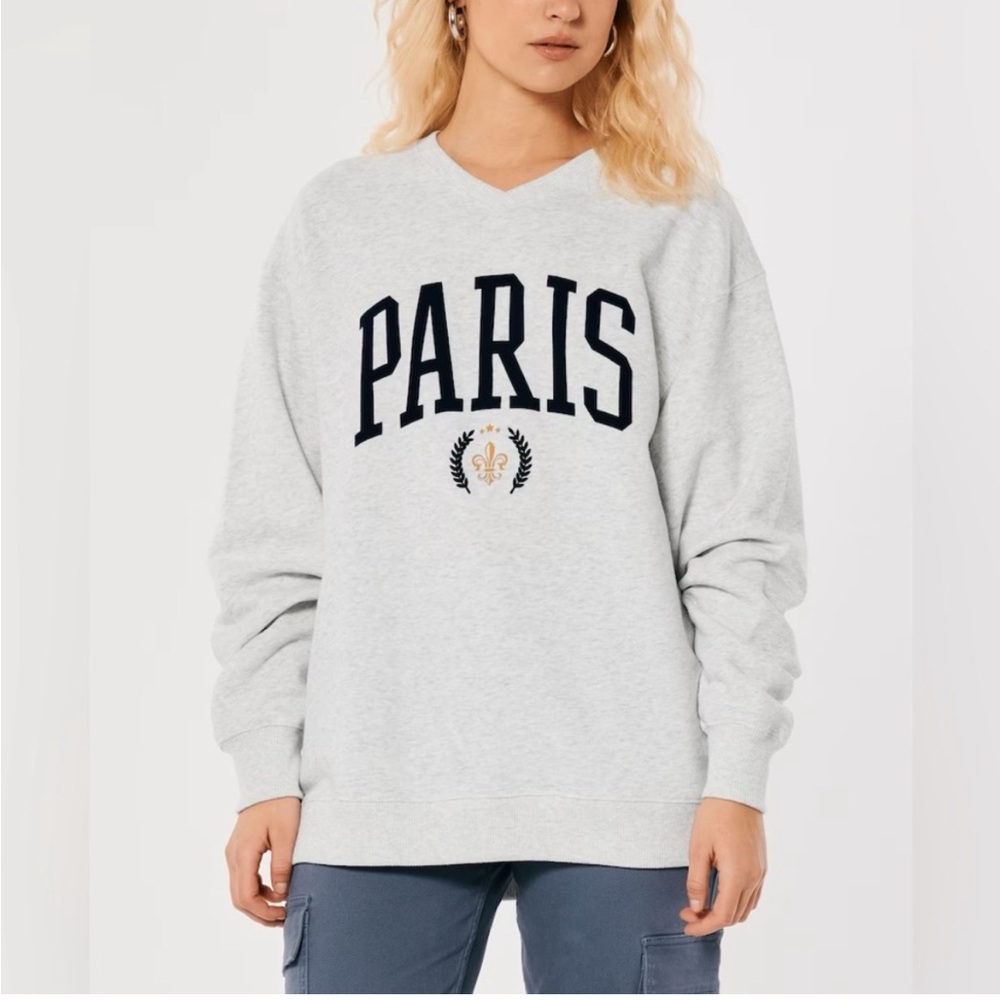 Hollister PARIS V-Neck Sweatshirt